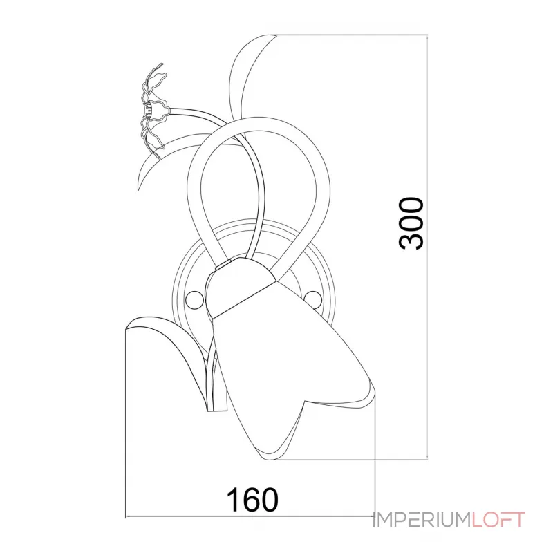 Бра MW-Light Аида 323023801 от ImperiumLoft Бра MW-Light Аида 323023801 от ImperiumLoft