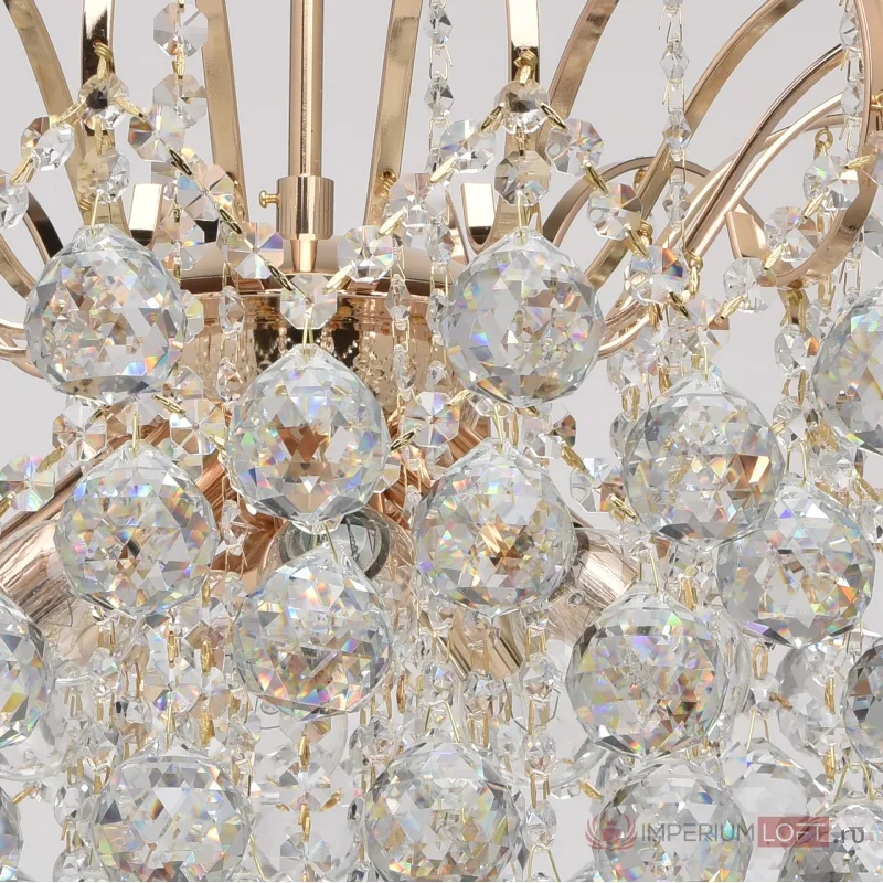 Люстра на штанге MW-Light Жемчуг 9 232016708 Цвет арматуры золото Цвет плафонов прозрачный от ImperiumLoft