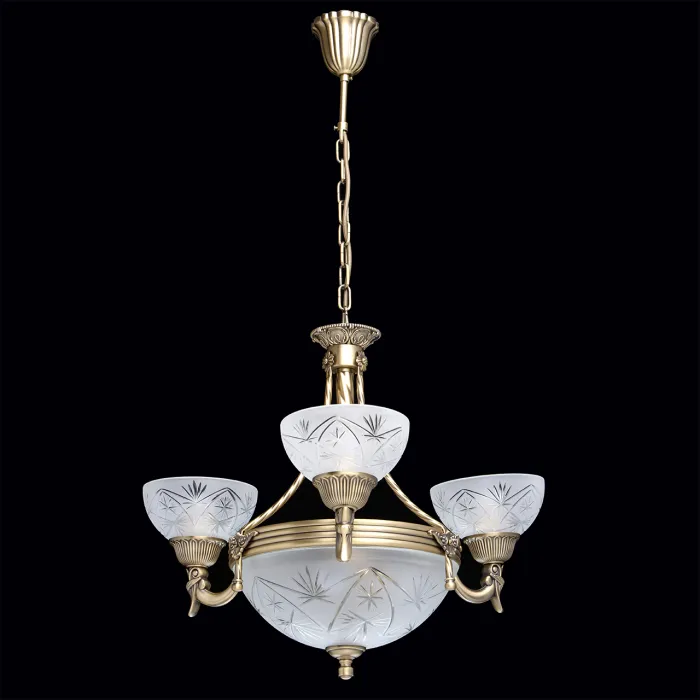 Подвесная люстра MW-Light Афродита 2 317012006 Цвет арматуры бронза Цвет плафонов прозрачный от ImperiumLoft