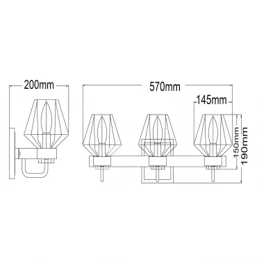 Бра MW-Light Джестер 104022203 от ImperiumLoft