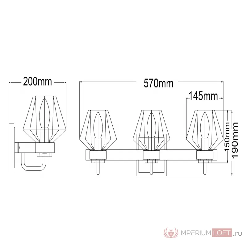 Бра MW-Light Джестер 104022203 от ImperiumLoft