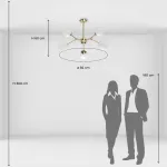 Люстра потолочная DeMarkt Оливия 306014006 от ImperiumLoft