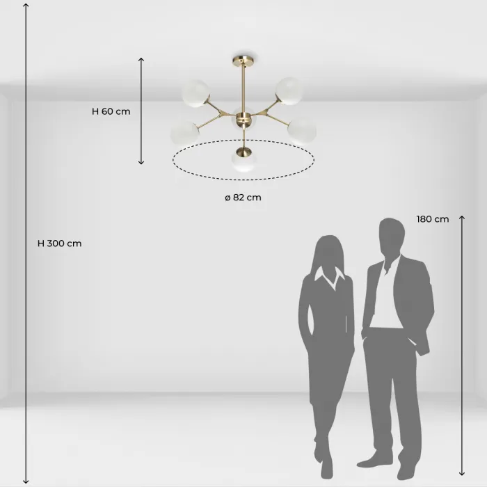 Люстра потолочная DeMarkt Оливия 306014006 от ImperiumLoft