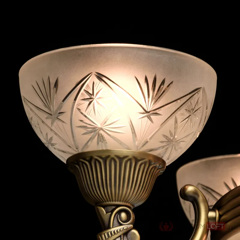 Подвесная люстра MW-Light Афродита 2 317012006 Цвет арматуры бронза Цвет плафонов прозрачный от ImperiumLoft