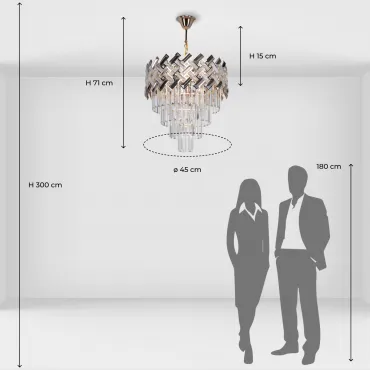 Подвесная люстра De City Бриз 111016206 от ImperiumLoft