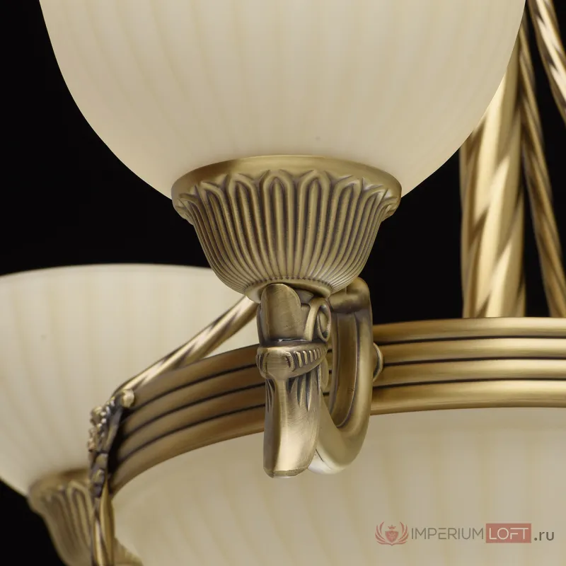 Подвесная люстра MW-Light Афродита 1 317010406 Цвет арматуры бронза Цвет плафонов кремовый от ImperiumLoft