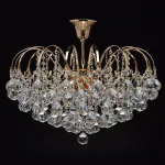 Люстра на штанге MW-Light Жемчуг 9 232016708 Цвет арматуры золото Цвет плафонов прозрачный от ImperiumLoft