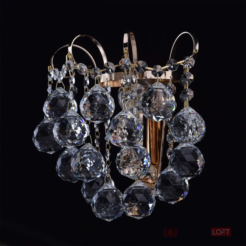Бра MW-Light Жемчуг 9 232028101 Цвет арматуры золото Цвет плафонов прозрачный от ImperiumLoft
