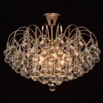 Люстра на штанге MW-Light Жемчуг 9 232016708 Цвет арматуры золото Цвет плафонов прозрачный от ImperiumLoft