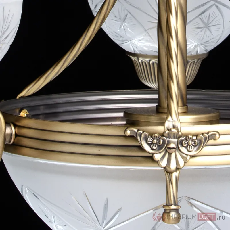 Подвесная люстра MW-Light Афродита 2 317012006 Цвет арматуры бронза Цвет плафонов прозрачный от ImperiumLoft