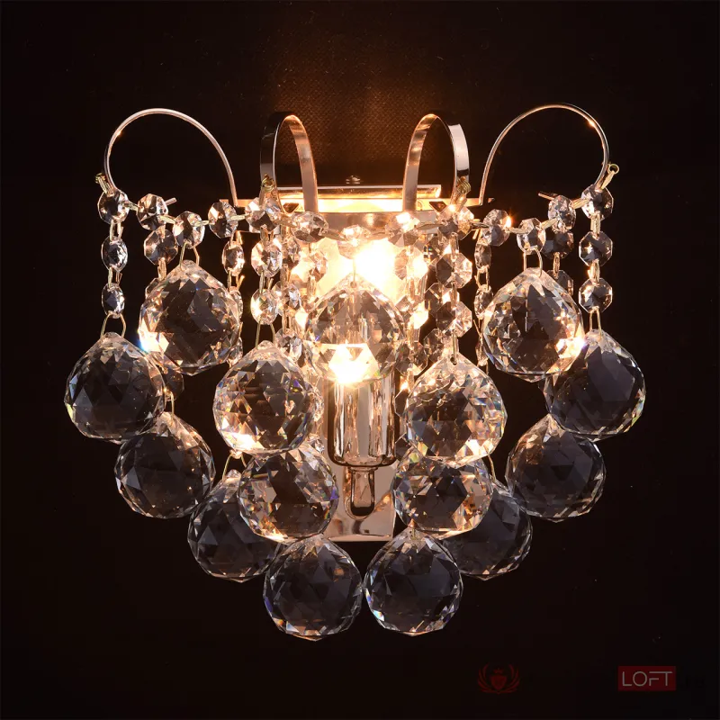 Бра MW-Light Жемчуг 9 232028101 Цвет арматуры золото Цвет плафонов прозрачный от ImperiumLoft