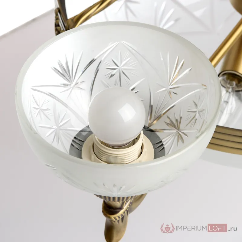 Подвесная люстра MW-Light Афродита 2 317012006 Цвет арматуры бронза Цвет плафонов прозрачный от ImperiumLoft