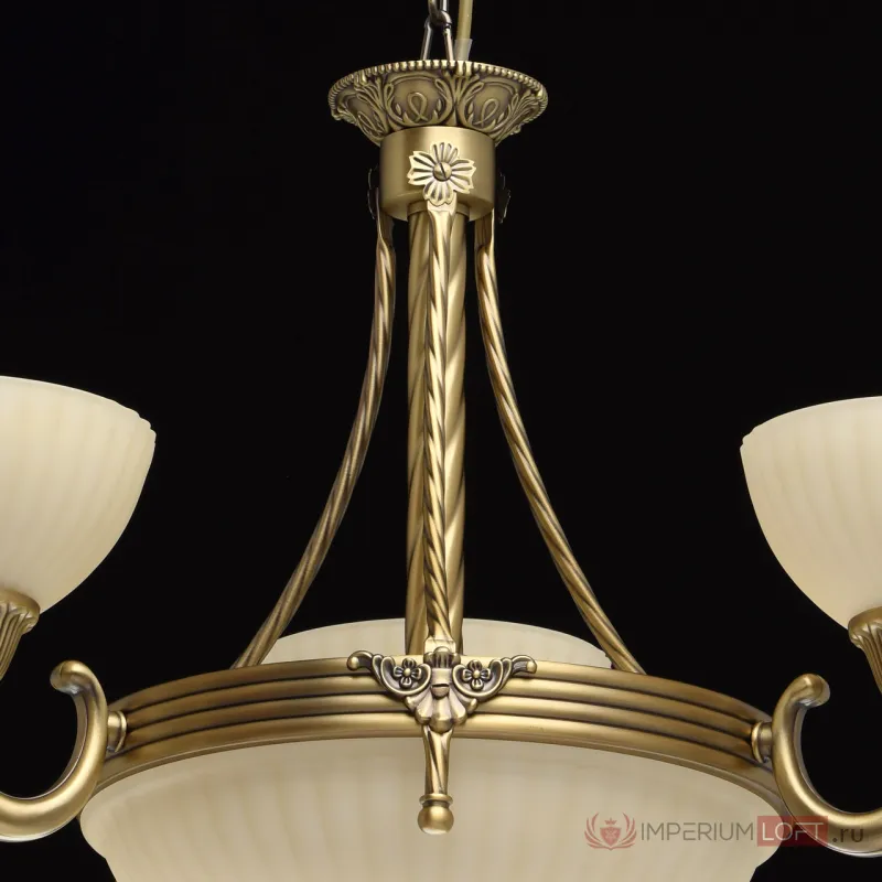 Подвесная люстра MW-Light Афродита 1 317010406 Цвет арматуры бронза Цвет плафонов кремовый от ImperiumLoft