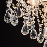 Люстра на штанге DeMarkt Бриз 464017406 Цвет арматуры золото Цвет плафонов прозрачный от ImperiumLoft