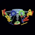 Накладной светильник MW-Light Улыбка 3 365013705 Цвет арматуры голубой Цвет плафонов разноцветный от ImperiumLoft