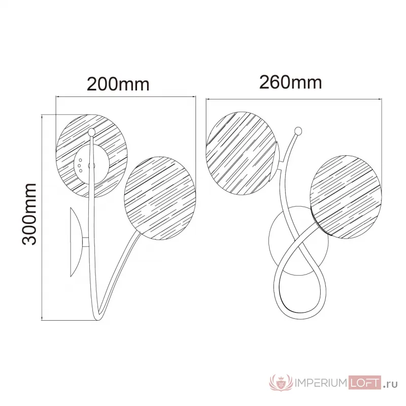 Бра MW-Light Оливия 306023502 от ImperiumLoft