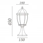 Наземный низкий светильник MW-Light Фабур 804040301 Цвет арматуры золото Цвет плафонов прозрачный от ImperiumLoft
