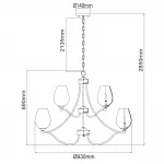 Люстра подвесная Chiaro Palermo 386016512 от ImperiumLoft
