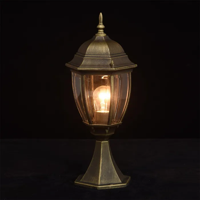 Наземный низкий светильник MW-Light Фабур 804040301 Цвет арматуры золото Цвет плафонов прозрачный от ImperiumLoft
