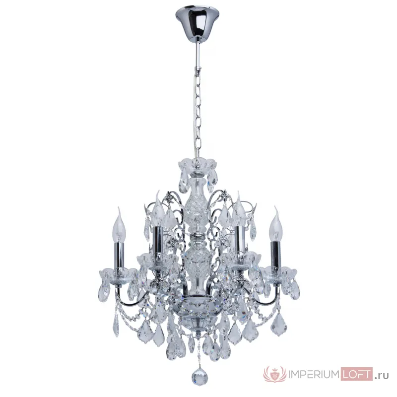 Подвесная люстра MW-Light Каролина 1 367013306 Цвет арматуры хром Цвет плафонов прозрачный от ImperiumLoft