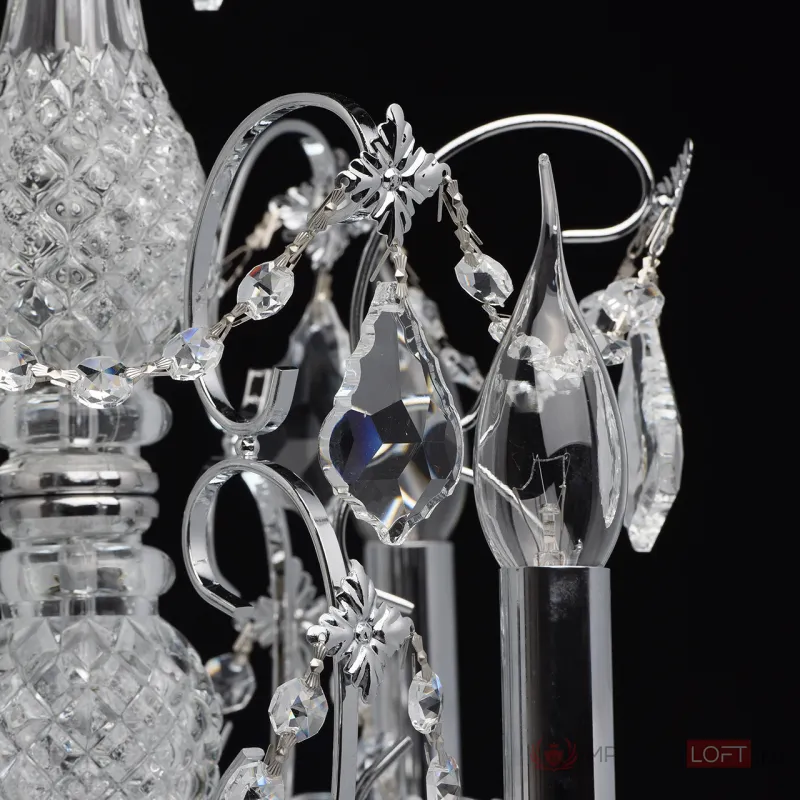 Подвесная люстра MW-Light Каролина 1 367013306 Цвет арматуры хром Цвет плафонов прозрачный от ImperiumLoft