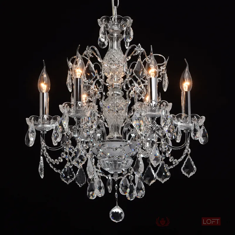 Подвесная люстра MW-Light Каролина 1 367013306 Цвет арматуры хром Цвет плафонов прозрачный от ImperiumLoft