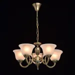 Подвесная люстра MW-Light Ариадна 20 450016305 Цвет арматуры бронза Цвет плафонов белый от ImperiumLoft