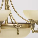 Подвесная люстра MW-Light Афродита 1 317010708 Цвет арматуры бронза Цвет плафонов кремовый от ImperiumLoft