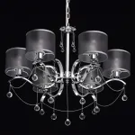 Подвесная люстра MW-Light Федерика 82 379019006 Цвет арматуры хром Цвет плафонов черный от ImperiumLoft