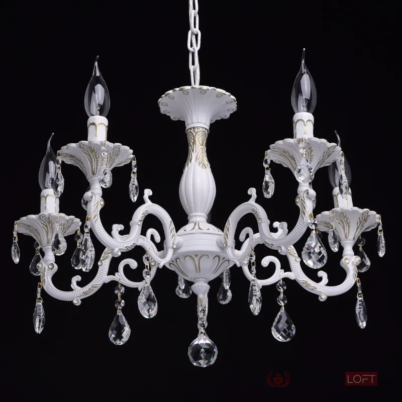 Подвесная люстра MW-Light Свеча 2 301014605 Цвет арматуры золото Цвет плафонов прозрачный от ImperiumLoft