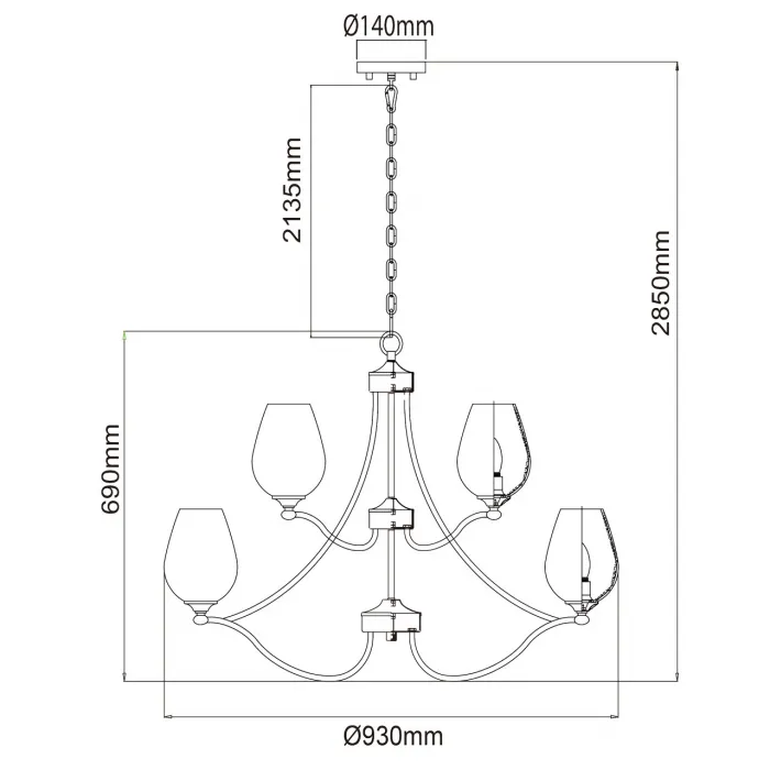Люстра CHIARO Палермо 386016512 от ImperiumLoft