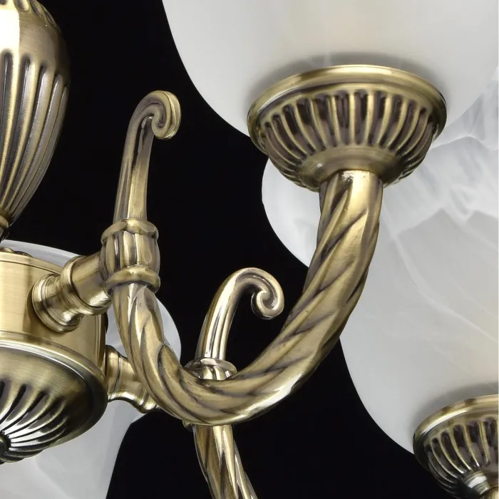 Подвесная люстра MW-Light Ариадна 20 450016305 Цвет арматуры бронза Цвет плафонов белый от ImperiumLoft