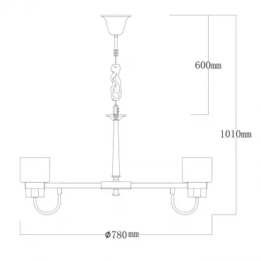 Люстра подвесная MW-Light Элла 483015108 от ImperiumLoft