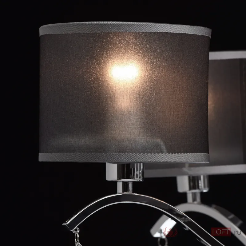Подвесная люстра MW-Light Федерика 82 379019006 Цвет арматуры хром Цвет плафонов черный от ImperiumLoft