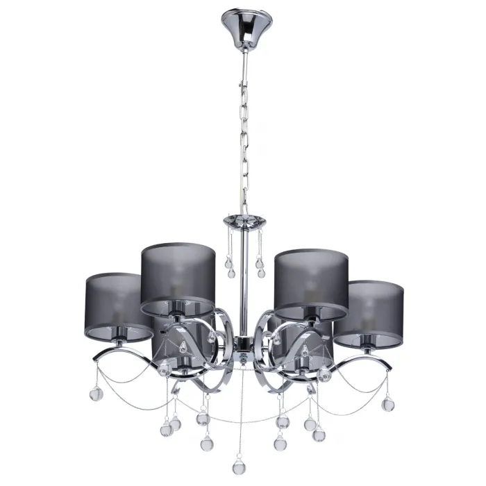 Подвесная люстра MW-Light Федерика 82 379019006 Цвет арматуры хром Цвет плафонов черный от ImperiumLoft