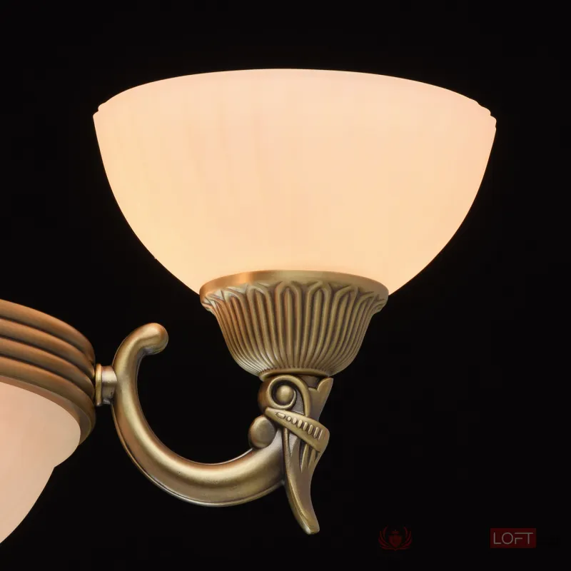 Подвесная люстра MW-Light Афродита 1 317010708 Цвет арматуры бронза Цвет плафонов кремовый от ImperiumLoft