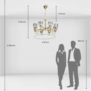 Люстра подвесная MW-Light Элла 483015108 от ImperiumLoft