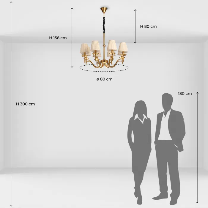 Люстра подвесная MW-Light Вирджиния 444012308 от ImperiumLoft