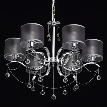 Подвесная люстра MW-Light Федерика 82 379019006 Цвет арматуры хром Цвет плафонов черный от ImperiumLoft