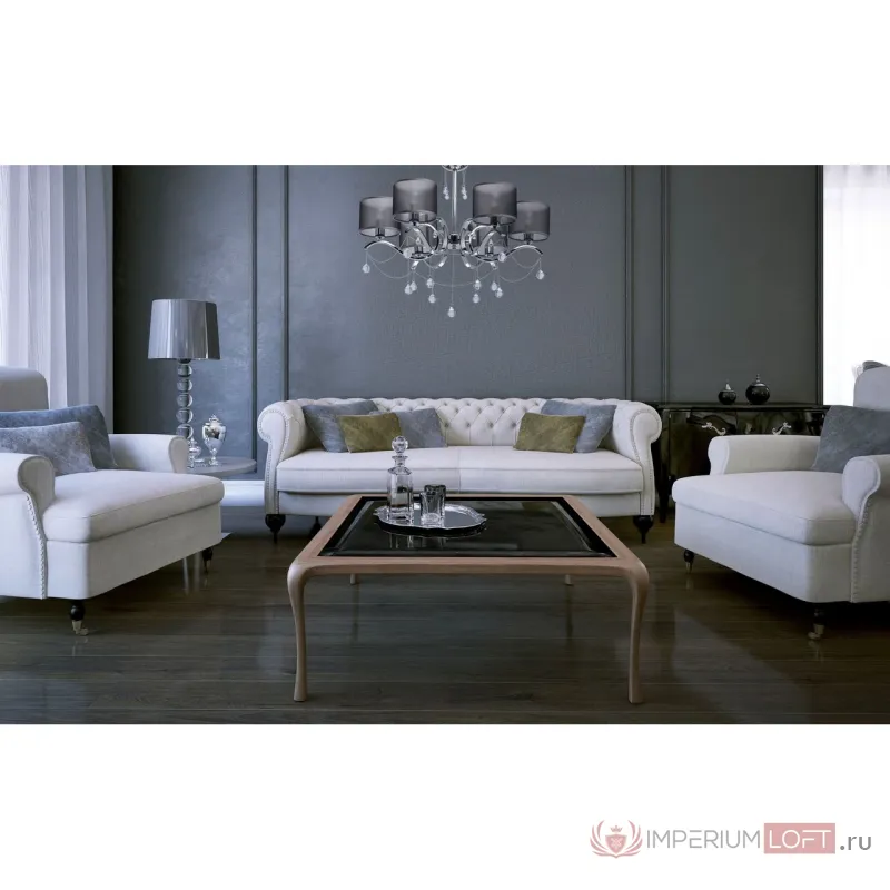 Подвесная люстра MW-Light Федерика 82 379019006 Цвет арматуры хром Цвет плафонов черный от ImperiumLoft