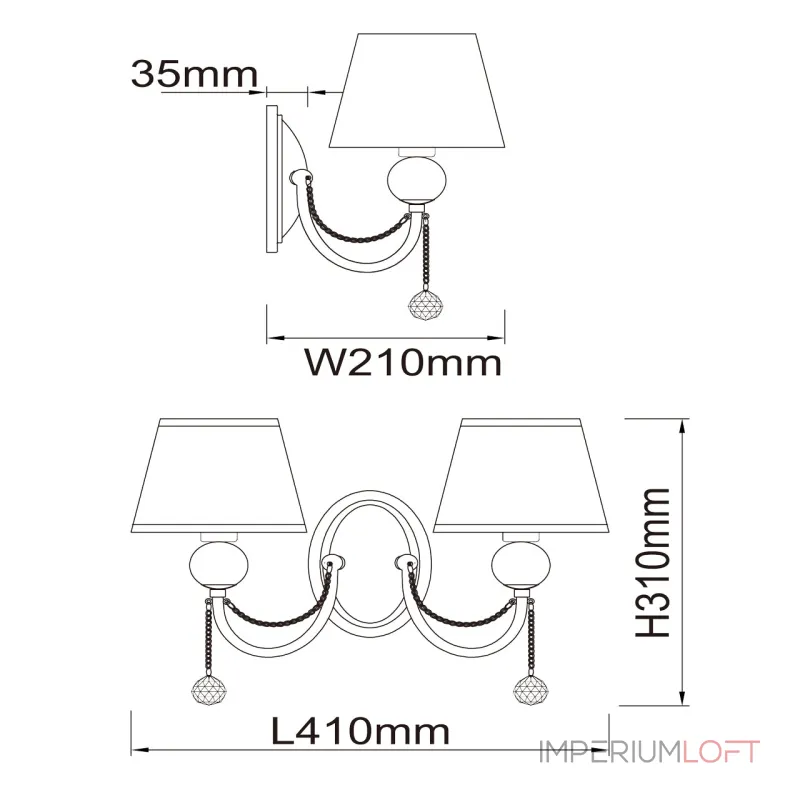 Бра MW-Light Федерика 684021302