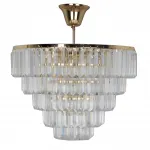 Люстра на штанге MW-Light Аделард 642010805 Цвет арматуры золото Цвет плафонов прозрачный от ImperiumLoft