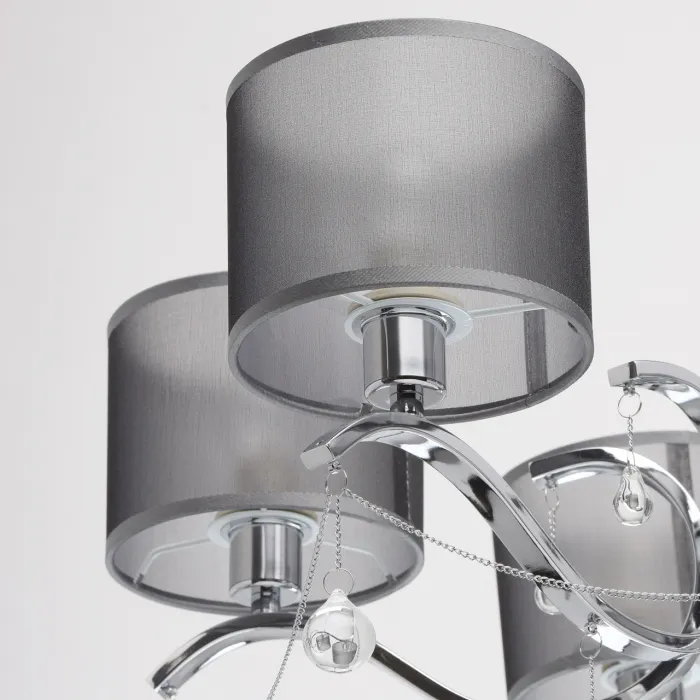 Подвесная люстра MW-Light Федерика 82 379019006 Цвет арматуры хром Цвет плафонов черный от ImperiumLoft