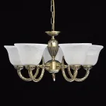 Подвесная люстра MW-Light Ариадна 20 450016305 Цвет арматуры бронза Цвет плафонов белый от ImperiumLoft