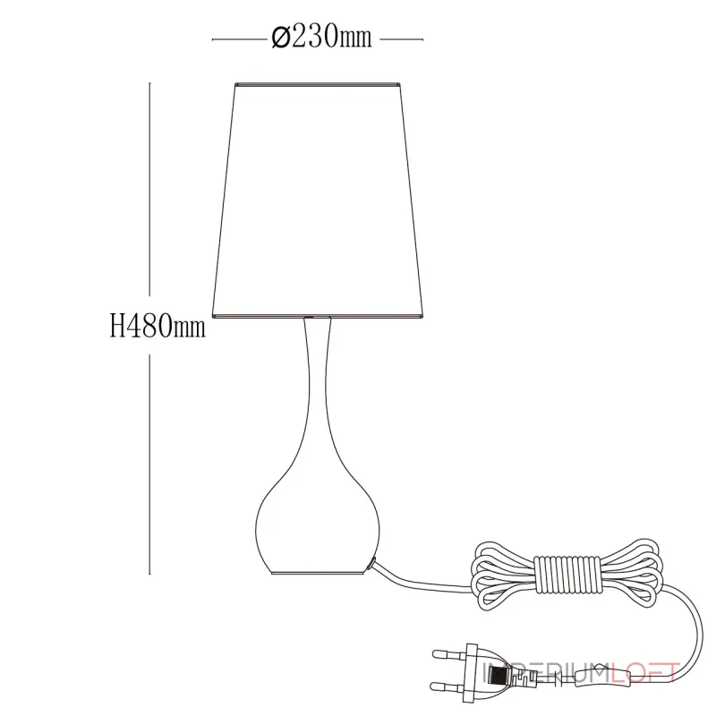 Настольная лампа декоративная MW-Light Салон 415033701