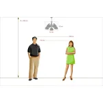 Подвесная люстра DeMarkt City Ариадна 450018305 Цвет плафонов белый Цвет арматуры золото