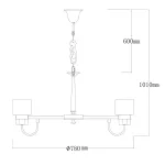 Подвесная люстра MW-Light Элла 483015108