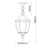 Уличный подвесной светильник DeMarkt Фабур 804010401