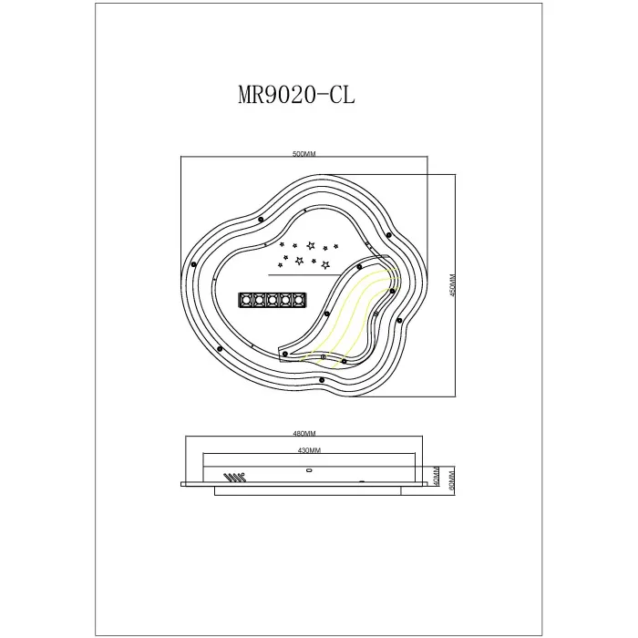 Потолочный светильник MyFar Cloud MR9020-CL от ImperiumLoft