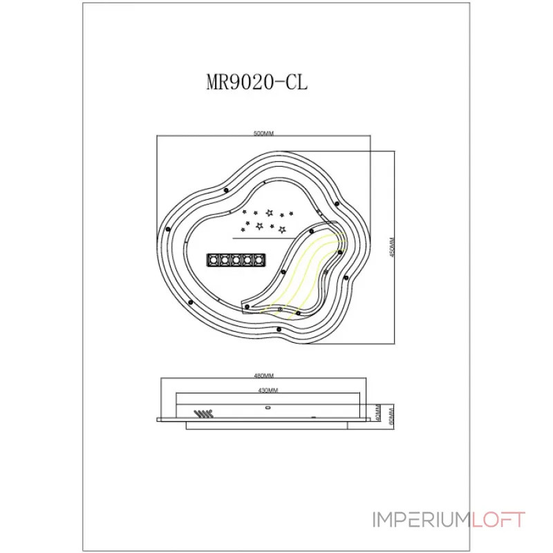 Потолочный светильник MyFar Cloud MR9020-CL Потолочный светильник MyFar Cloud MR9020-CL